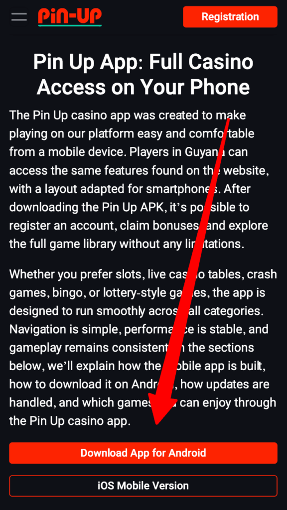 how to download the Pin Up Casino app